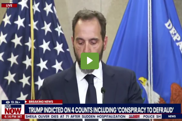 WATCH: Jack Smith Speaks After Trump Indictment; Says Trump “Conspired To Disenfranchise Voters”
