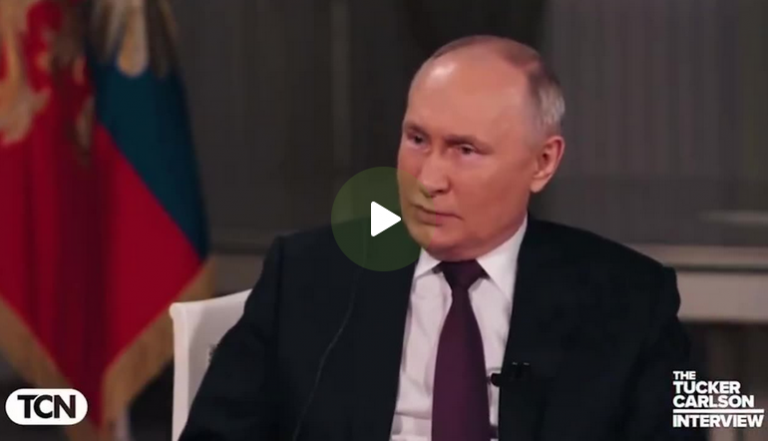 WATCH: Putin Tells Tucker Carlson That Russia Asked To Join NATO, Was Refused By President Clinton